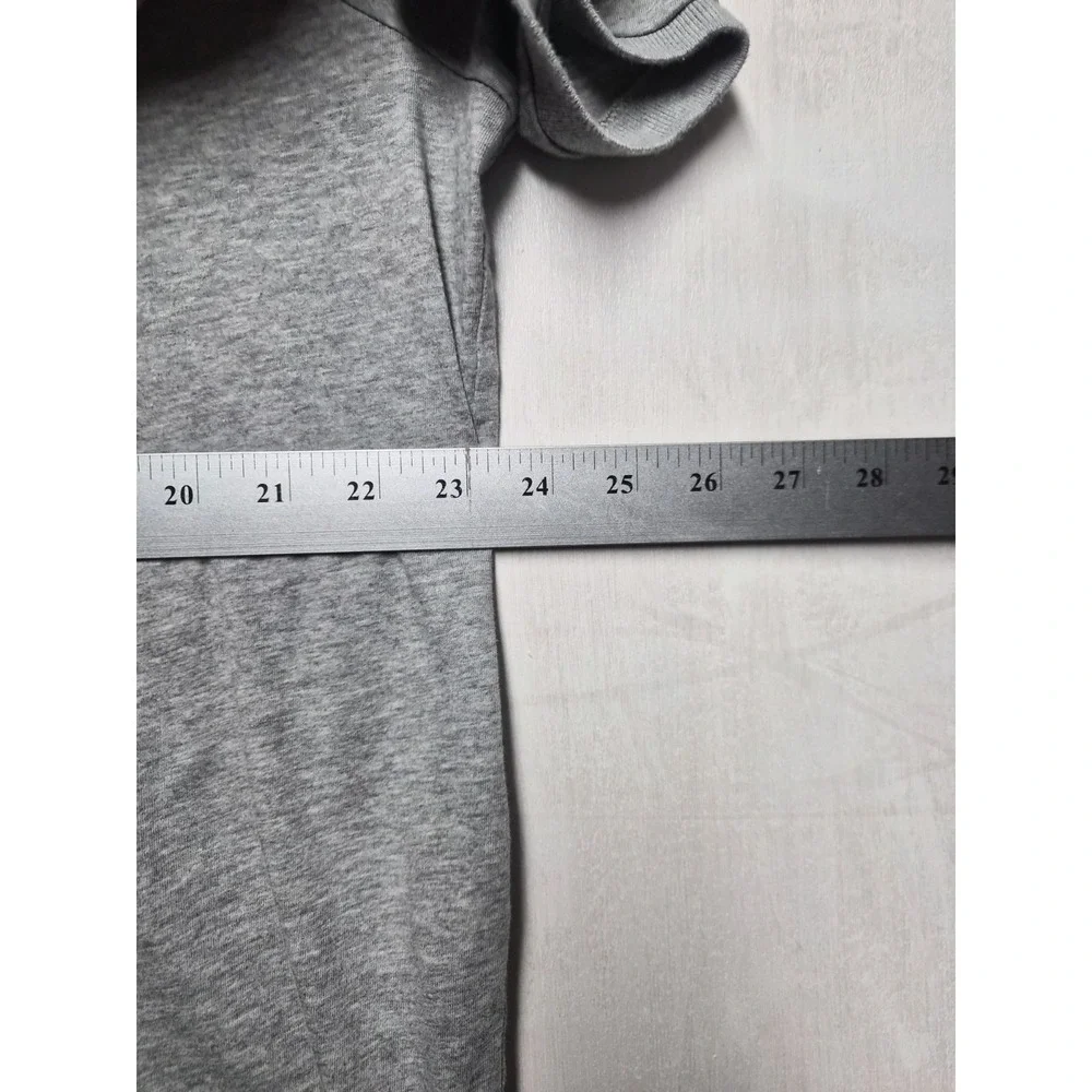 Nike Polo Shirt Mens Size XL Short Sleeve Grey with Black Swoosh